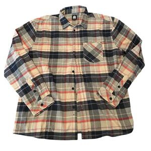 Into the AM Men’s Button Down Plaid Flannel Size XL